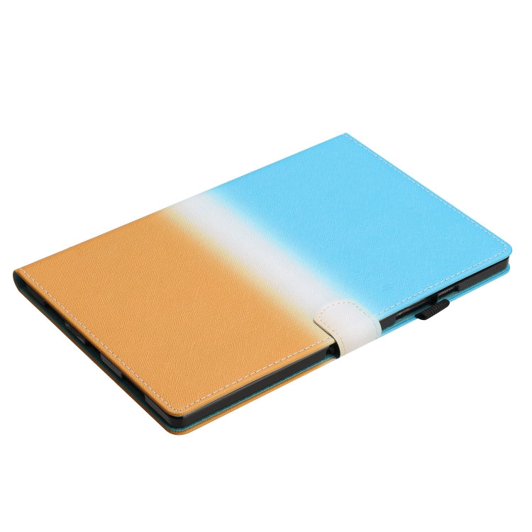 For iPad Pro 11 2024 Stitching Gradient Smart Leather Tablet Case(Blue Orange) - iPad Pro 11 2024 Cases by PMC Jewellery | Online Shopping South Africa | PMC Jewellery | Buy Now Pay Later Mobicred