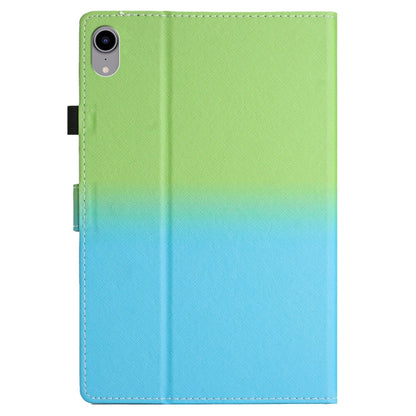 For iPad Pro 11 2024 Stitching Gradient Smart Leather Tablet Case(Green Blue) - iPad Pro 11 2024 Cases by PMC Jewellery | Online Shopping South Africa | PMC Jewellery | Buy Now Pay Later Mobicred