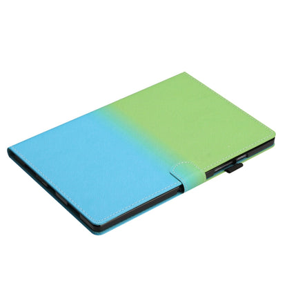 For iPad Pro 11 2024 Stitching Gradient Smart Leather Tablet Case(Green Blue) - iPad Pro 11 2024 Cases by PMC Jewellery | Online Shopping South Africa | PMC Jewellery | Buy Now Pay Later Mobicred