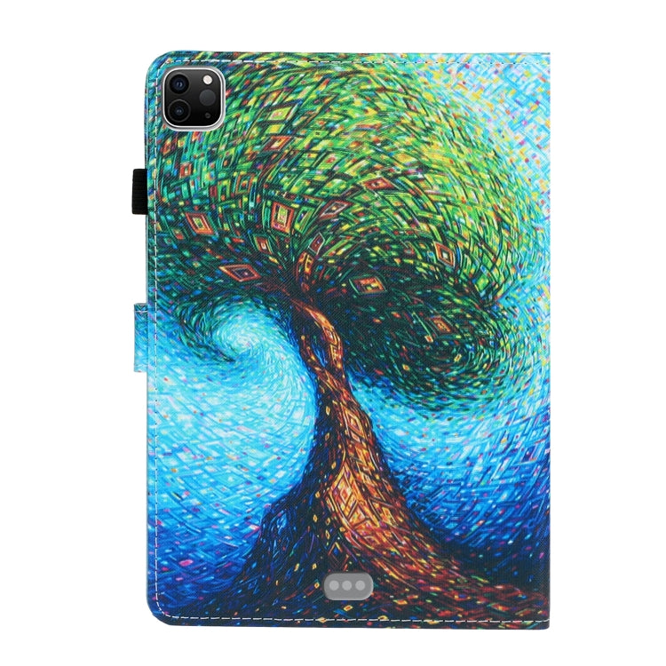 For iPad Pro 11 2024 Coloured Drawing Stitching Smart Leather Tablet Case(Abstract Tree) - iPad Pro 11 2024 Cases by PMC Jewellery | Online Shopping South Africa | PMC Jewellery | Buy Now Pay Later Mobicred