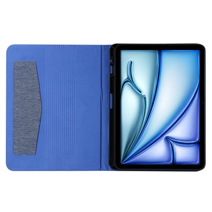 For iPad Air 11 2024 Fabric Leather Tablet Case(Blue) - iPad Air 11 2024 Cases by PMC Jewellery | Online Shopping South Africa | PMC Jewellery | Buy Now Pay Later Mobicred