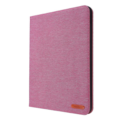For iPad Air 13 2024 Fabric Leather Tablet Case(Rose Red) - iPad Air 13 2024 Cases by PMC Jewellery | Online Shopping South Africa | PMC Jewellery | Buy Now Pay Later Mobicred