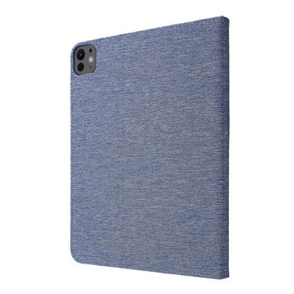 For iPad Air 13 2024 Fabric Leather Tablet Case(Blue) - iPad Air 13 2024 Cases by PMC Jewellery | Online Shopping South Africa | PMC Jewellery | Buy Now Pay Later Mobicred