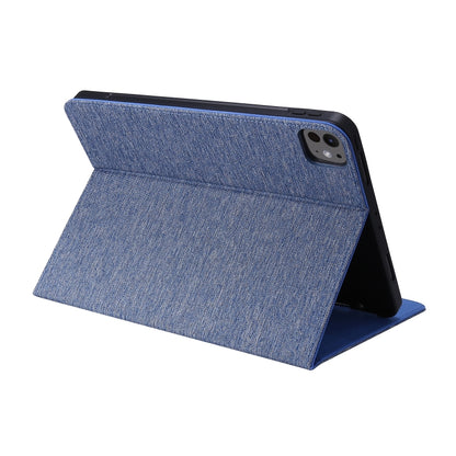 For iPad Air 13 2024 Fabric Leather Tablet Case(Blue) - iPad Air 13 2024 Cases by PMC Jewellery | Online Shopping South Africa | PMC Jewellery | Buy Now Pay Later Mobicred