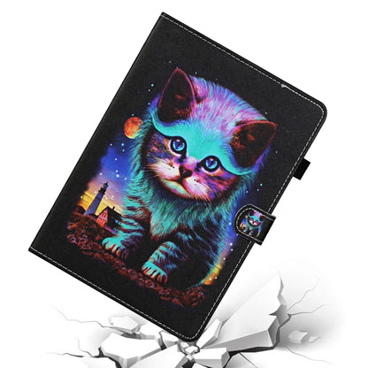 For iPad Pro 11 2024 Coloured Drawing Stitching Smart Leather Tablet Case(Night Cat) - iPad Pro 11 2024 Cases by PMC Jewellery | Online Shopping South Africa | PMC Jewellery | Buy Now Pay Later Mobicred