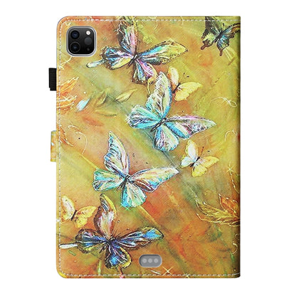 For iPad Pro 11 2024 Coloured Drawing Stitching Smart Leather Tablet Case(Butterfly) - iPad Pro 11 2024 Cases by PMC Jewellery | Online Shopping South Africa | PMC Jewellery | Buy Now Pay Later Mobicred