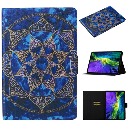 For iPad Pro 11 2024 Voltage Coloured Drawing Smart Leather Tablet Case(Blue Mandala) - iPad Pro 11 2024 Cases by PMC Jewellery | Online Shopping South Africa | PMC Jewellery | Buy Now Pay Later Mobicred