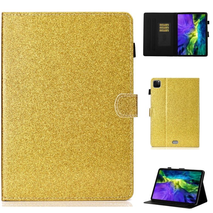 For iPad Pro 11 2024 Glitter Smart Leather Tablet Case(Golden) - iPad Pro 11 2024 Cases by PMC Jewellery | Online Shopping South Africa | PMC Jewellery | Buy Now Pay Later Mobicred