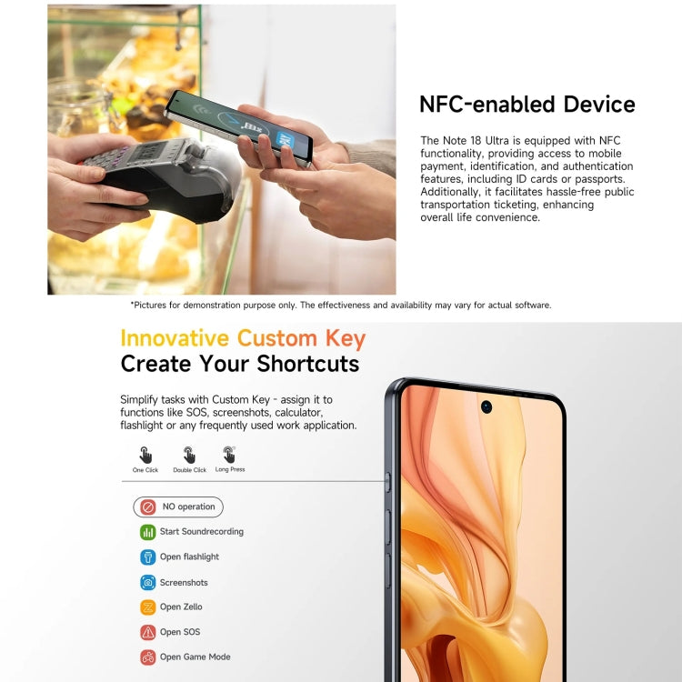 [HK Warehouse] Ulefone Note 18 Ultra, 6GB+256GB, Side Fingerprint, 6.78 inch Android 13 MediaTek Dimensity 720 5G MT6853 Octa Core 2.0GHz, NFC, Network: 5G(Lustrous Black) - Ulefone by Ulefone | Online Shopping South Africa | PMC Jewellery