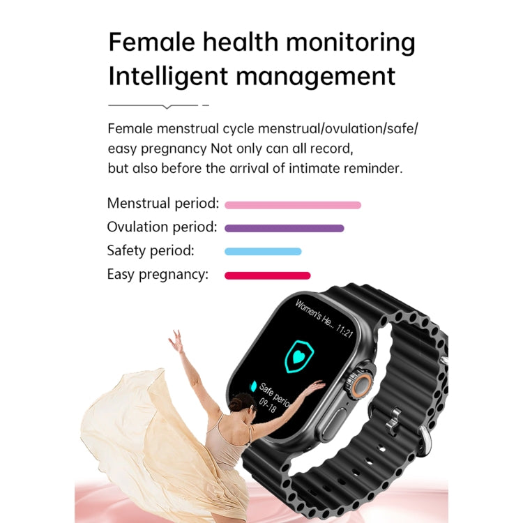 WS12 ULTRA 2 2.2 inch Sport Smart Watch, Support Payment Code / Bluetooth Call / Sleep / Blood Oxygen / Heart Rate / Blood Pressure Health Monitor(Black) - Smart Watches by PMC Jewellery | Online Shopping South Africa | PMC Jewellery | Buy Now Pay Later Mobicred