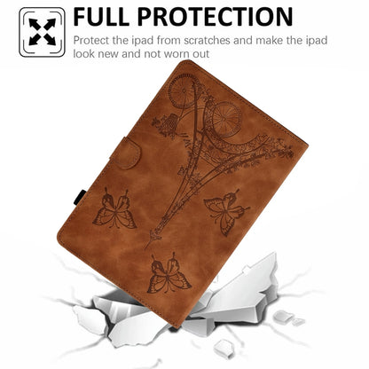 For iPad Pro 11 2024 Tower Embossed Leather Smart Tablet Case(Brown) - iPad Pro 11 2024 Cases by PMC Jewellery | Online Shopping South Africa | PMC Jewellery | Buy Now Pay Later Mobicred