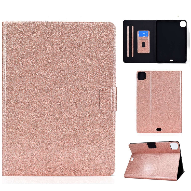 For iPad Pro 11 2024 Varnish Glitter Powder Smart Leather Tablet Case(Rose Gold) - iPad Pro 11 2024 Cases by PMC Jewellery | Online Shopping South Africa | PMC Jewellery | Buy Now Pay Later Mobicred