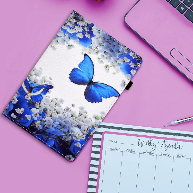 For iPad Pro 11 2024 Painted Elastic Band Smart Leather Tablet Case(Flower Butterfly) - iPad Pro 11 2024 Cases by PMC Jewellery | Online Shopping South Africa | PMC Jewellery | Buy Now Pay Later Mobicred