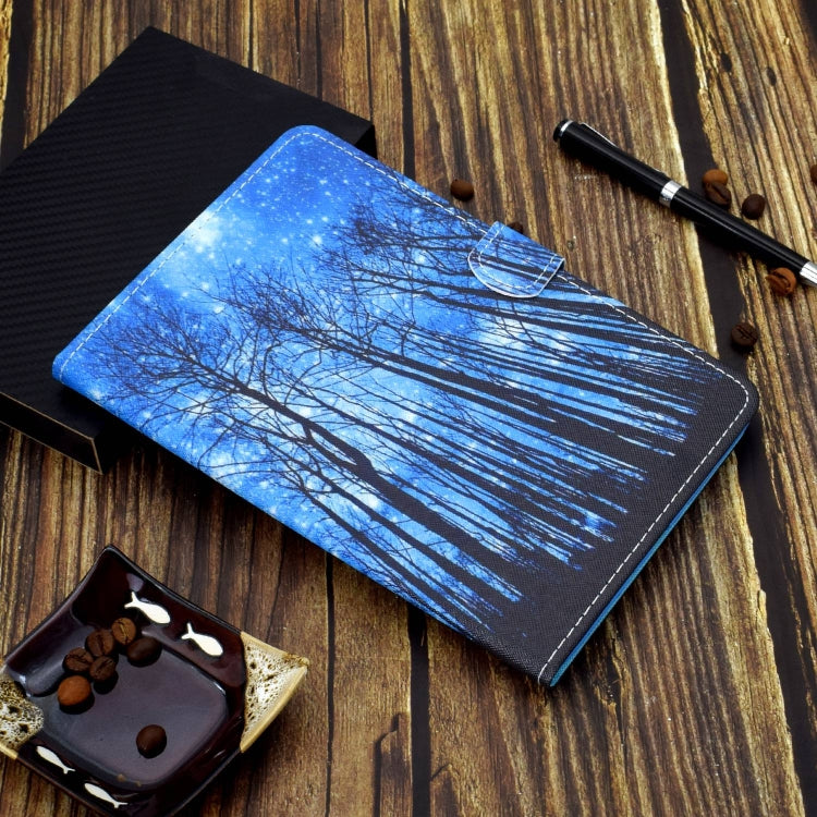 For iPad Pro 11 2024 Painted Stitching Smart Leather Tablet Case(Forest) - iPad Pro 11 2024 Cases by PMC Jewellery | Online Shopping South Africa | PMC Jewellery | Buy Now Pay Later Mobicred