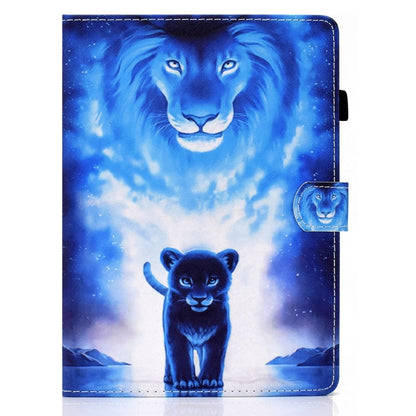For iPad Pro 11 2024 Painted Stitching Smart Leather Tablet Case(Lion) - iPad Pro 11 2024 Cases by PMC Jewellery | Online Shopping South Africa | PMC Jewellery | Buy Now Pay Later Mobicred