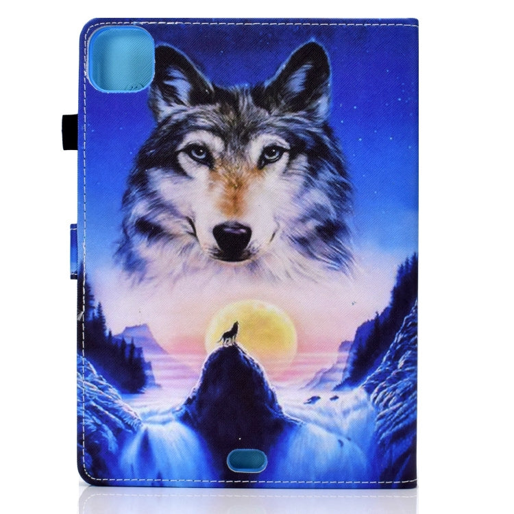 For iPad Pro 11 2024 Painted Stitching Smart Leather Tablet Case(Wolf) - iPad Pro 11 2024 Cases by PMC Jewellery | Online Shopping South Africa | PMC Jewellery | Buy Now Pay Later Mobicred