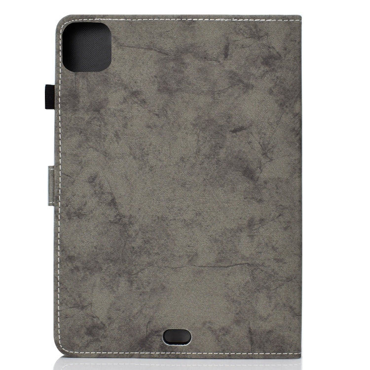 For iPad Pro 11 2024 Marble Style Cloth Texture Smart Leather Tablet Case(Grey) - iPad Pro 11 2024 Cases by PMC Jewellery | Online Shopping South Africa | PMC Jewellery | Buy Now Pay Later Mobicred