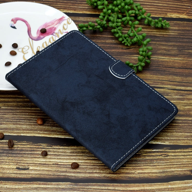 For iPad Pro 11 2024 Marble Style Cloth Texture Smart Leather Tablet Case(Dark Blue) - iPad Pro 11 2024 Cases by PMC Jewellery | Online Shopping South Africa | PMC Jewellery | Buy Now Pay Later Mobicred