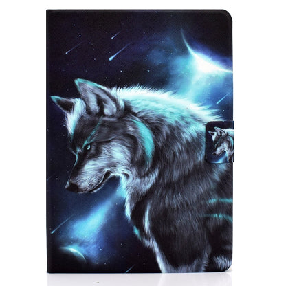 For iPad Pro 11 2024 Colored Drawing Smart Leather Tablet Case(Wolf) - iPad Pro 11 2024 Cases by PMC Jewellery | Online Shopping South Africa | PMC Jewellery | Buy Now Pay Later Mobicred
