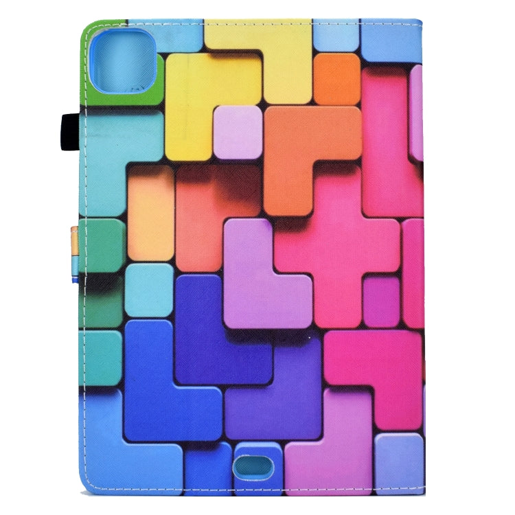 For iPad Pro 11 2024 Colored Drawing Sewing Smart Leather Tablet Case(Colorful Cubes) - iPad Pro 11 2024 Cases by PMC Jewellery | Online Shopping South Africa | PMC Jewellery | Buy Now Pay Later Mobicred