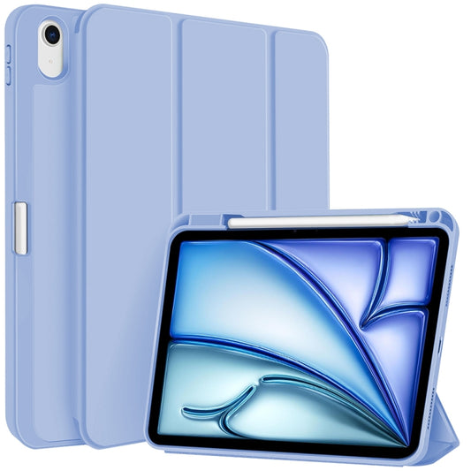 For iPad Air 11 2024 3-fold TPU Smart Leather Tablet Case with Pen Slot(Ice Blue) - iPad Air 11 2024 Cases by PMC Jewellery | Online Shopping South Africa | PMC Jewellery | Buy Now Pay Later Mobicred