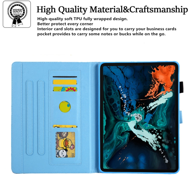 For iPad Pro 11 2024 Colored Drawing Leather Smart Tablet Case(Ocean Pineapple) - iPad Pro 11 2024 Cases by PMC Jewellery | Online Shopping South Africa | PMC Jewellery | Buy Now Pay Later Mobicred