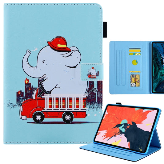 For iPad Pro 11 2024 Colored Drawing Leather Smart Tablet Case(Fire Elephant) - iPad Pro 11 2024 Cases by PMC Jewellery | Online Shopping South Africa | PMC Jewellery | Buy Now Pay Later Mobicred