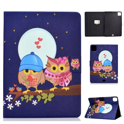 For iPad Pro 11 2024 Voltage Colored Drawing Smart Leather Tablet Case(Couple Owls) - iPad Pro 11 2024 Cases by PMC Jewellery | Online Shopping South Africa | PMC Jewellery | Buy Now Pay Later Mobicred