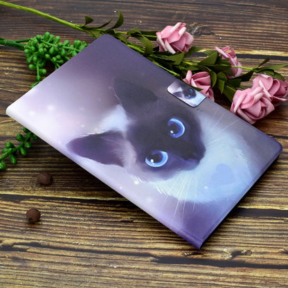 For iPad Pro 11 2024 Voltage Colored Drawing Smart Leather Tablet Case(Blue Eyed Cat) - iPad Pro 11 2024 Cases by PMC Jewellery | Online Shopping South Africa | PMC Jewellery | Buy Now Pay Later Mobicred
