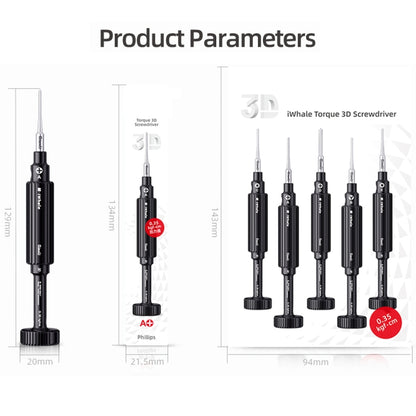 QianLi iWhale Special S2 Steel Magnetic Torque 3D Screwdriver, Model:A Phillips 0.35 - Screwdriver by QIANLI | Online Shopping South Africa | PMC Jewellery | Buy Now Pay Later Mobicred