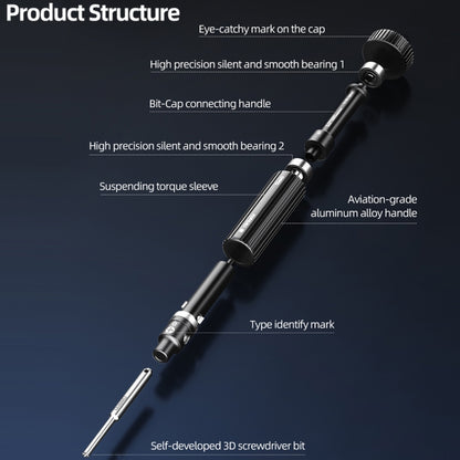 QianLi iWhale Special S2 Steel Magnetic Torque 3D Screwdriver, Model:A Phillips 0.35 - Screwdriver by QIANLI | Online Shopping South Africa | PMC Jewellery | Buy Now Pay Later Mobicred