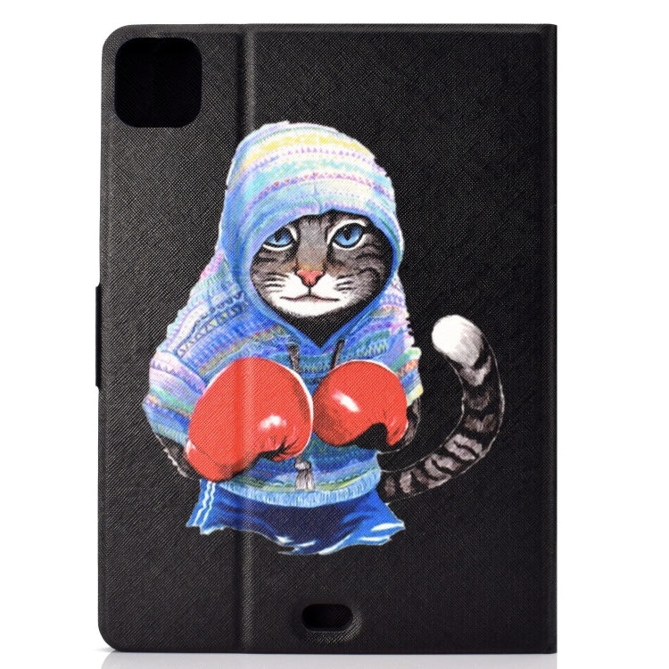 For iPad Pro 11 2024 Voltage Colored Drawing Smart Leather Tablet Case(Boxing Cat) - iPad Pro 11 2024 Cases by PMC Jewellery | Online Shopping South Africa | PMC Jewellery | Buy Now Pay Later Mobicred