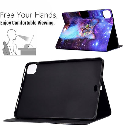 For iPad Pro 11 2024 Voltage Colored Drawing Smart Leather Tablet Case(Star Cat) - iPad Pro 11 2024 Cases by PMC Jewellery | Online Shopping South Africa | PMC Jewellery | Buy Now Pay Later Mobicred