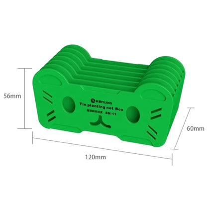 Mijing SN-11 Reballing Stencil Storage Box(Green) - Tool Boxes & Bags by MIJING | Online Shopping South Africa | PMC Jewellery | Buy Now Pay Later Mobicred