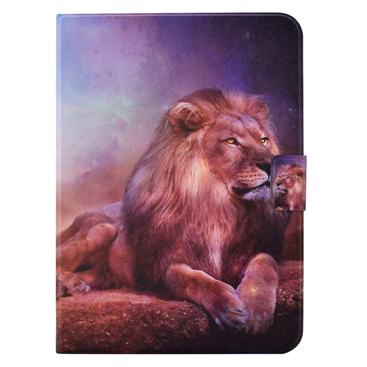 For iPad Pro 11 2024 Voltage Colored Drawing Smart Leather Tablet Case(Lion) - iPad Pro 11 2024 Cases by PMC Jewellery | Online Shopping South Africa | PMC Jewellery | Buy Now Pay Later Mobicred