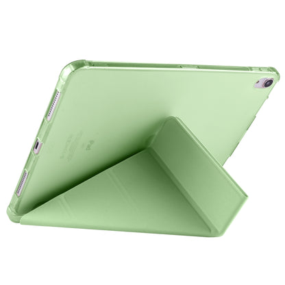 For iPad Pro 11 2024 Multi-folding TPU Leather Smart Tablet Case with Pen Slot(Matcha Green) - iPad Pro 11 2024 Cases by PMC Jewellery | Online Shopping South Africa | PMC Jewellery | Buy Now Pay Later Mobicred