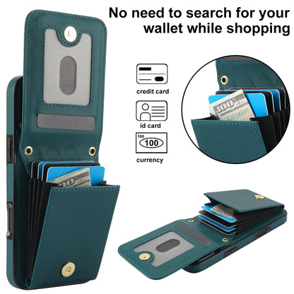 For iPhone 16 YM015 Crossbody Rhombic Card Bag RFID Phone Case(Green) - iPhone 16 Cases by PMC Jewellery | Online Shopping South Africa | PMC Jewellery | Buy Now Pay Later Mobicred