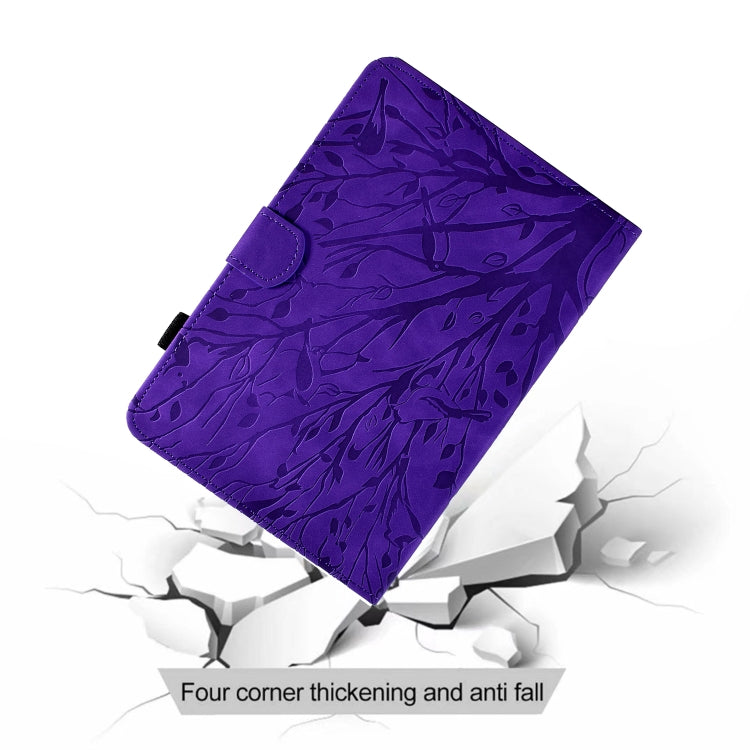 For iPad Pro 11 2024 Fortune Tree Embossed Leather Smart Tablet Case(Purple) - iPad Pro 11 2024 Cases by PMC Jewellery | Online Shopping South Africa | PMC Jewellery | Buy Now Pay Later Mobicred