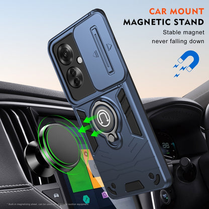 For OPPO Reno11 F / F25 Pro Camshield Ring Holder Phone Case(Royal Blue) - Reno11 F Cases by PMC Jewellery | Online Shopping South Africa | PMC Jewellery | Buy Now Pay Later Mobicred