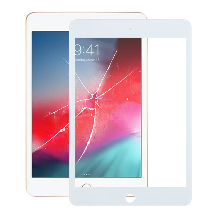 For iPad mini 5 Front Screen Outer Glass Lens with OCA Optically Clear Adhesive(White) - iPad mini Parts by PMC Jewellery | Online Shopping South Africa | PMC Jewellery | Buy Now Pay Later Mobicred