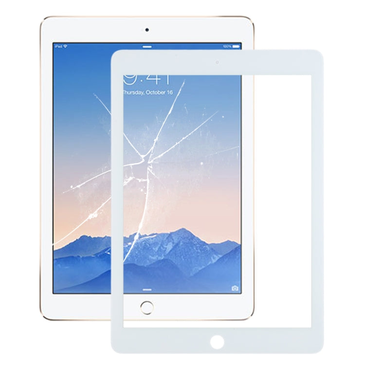 For iPad 6 / Air 2 Front Screen Outer Glass Lens with OCA Optically Clear Adhesive(White) - iPad Air 2 Parts by PMC Jewellery | Online Shopping South Africa | PMC Jewellery | Buy Now Pay Later Mobicred