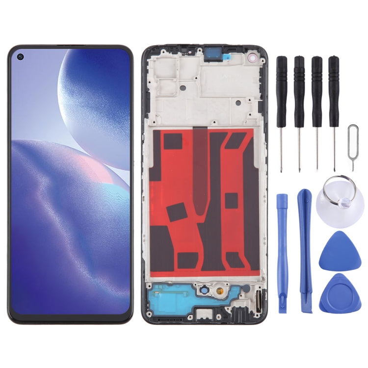 For OPPO A95 4G OLED LCD Screen Digitizer Full Assembly with Frame - LCD Screen by PMC Jewellery | Online Shopping South Africa | PMC Jewellery | Buy Now Pay Later Mobicred