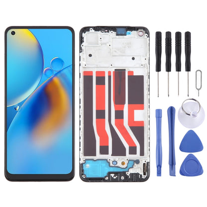 For OPPO A74 4G OLED LCD Screen Digitizer Full Assembly with Frame - LCD Screen by PMC Jewellery | Online Shopping South Africa | PMC Jewellery | Buy Now Pay Later Mobicred