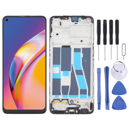 For OPPO F19 Pro OLED LCD Screen Digitizer Full Assembly with Frame - LCD Screen by PMC Jewellery | Online Shopping South Africa | PMC Jewellery | Buy Now Pay Later Mobicred