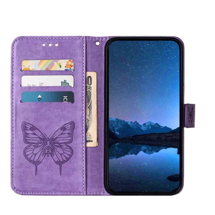 For Tecno Spark Go 2024 / Spark 20C Embossed Butterfly Leather Phone Case(Light Purple) - Tecno Cases by PMC Jewellery | Online Shopping South Africa | PMC Jewellery | Buy Now Pay Later Mobicred