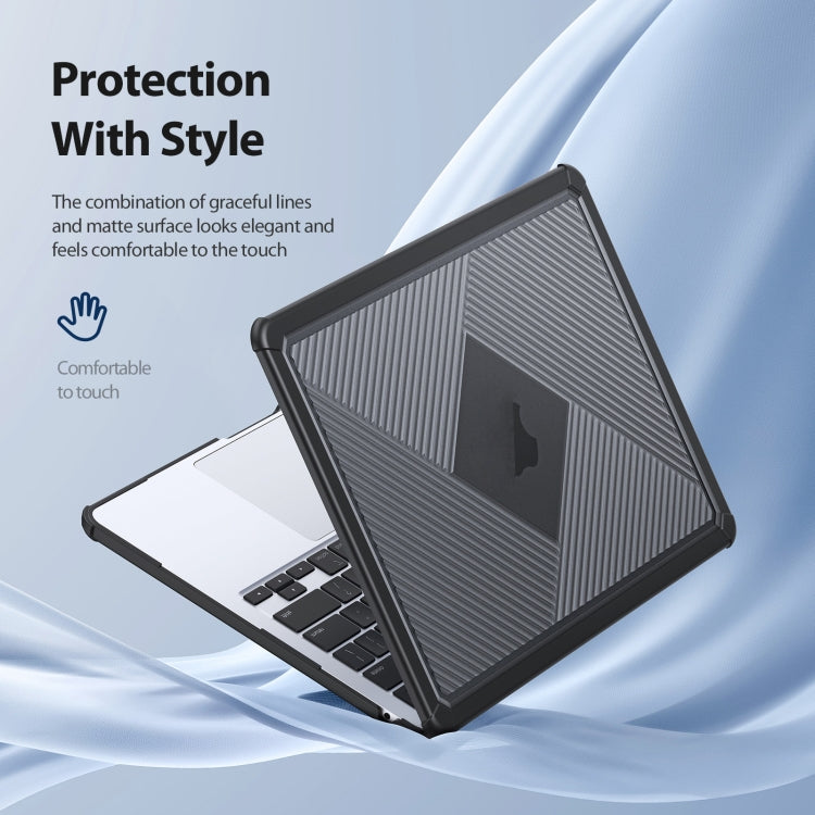 For MacBook Pro 14 2021/2023 A2442 DUX DUCIS LCGH Laptop Frosted Protective Case(Black) - MacBook Pro Cases by DUX DUCIS | Online Shopping South Africa | PMC Jewellery | Buy Now Pay Later Mobicred