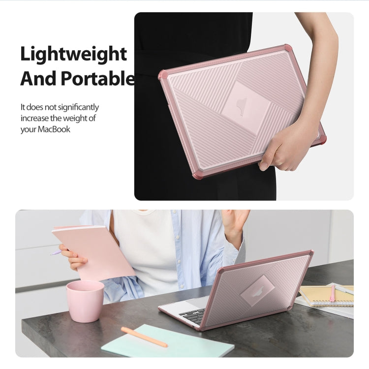 For MacBook Pro 14 2021/2023 A2442 DUX DUCIS LCGH Laptop Frosted Protective Case(Pink) - MacBook Pro Cases by DUX DUCIS | Online Shopping South Africa | PMC Jewellery | Buy Now Pay Later Mobicred