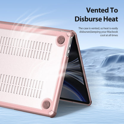 For MacBook Pro 14 2021/2023 A2442 DUX DUCIS LCGH Laptop Frosted Protective Case(Pink) - MacBook Pro Cases by DUX DUCIS | Online Shopping South Africa | PMC Jewellery | Buy Now Pay Later Mobicred