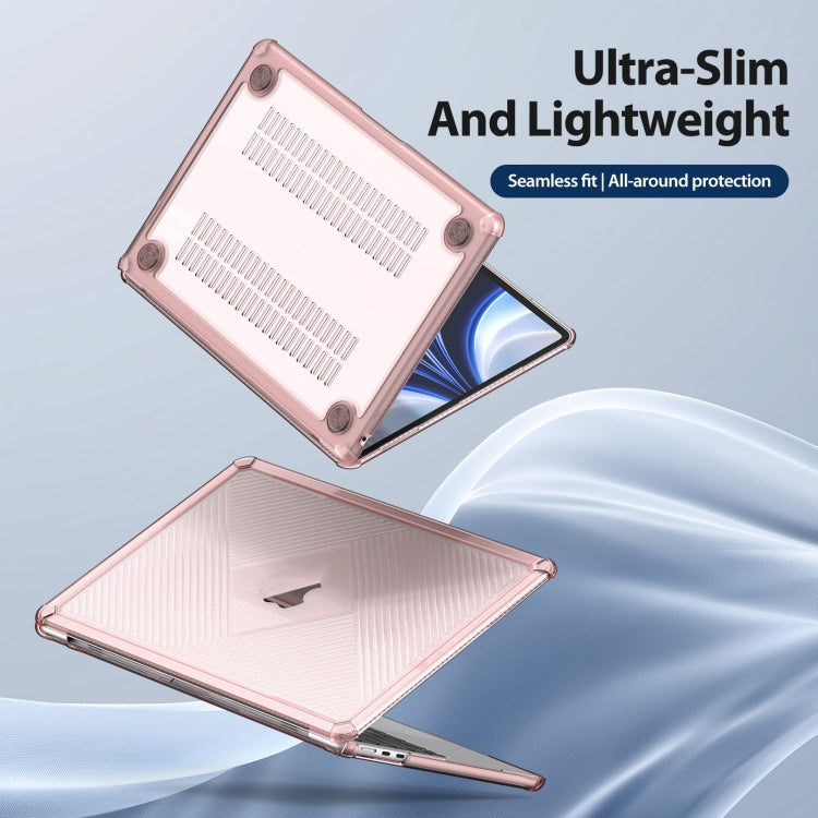 For MacBook Pro 15.4 2017/2018 A1707 DUX DUCIS LCGH Laptop Frosted Protective Case(Pink) - MacBook Pro Cases by DUX DUCIS | Online Shopping South Africa | PMC Jewellery | Buy Now Pay Later Mobicred