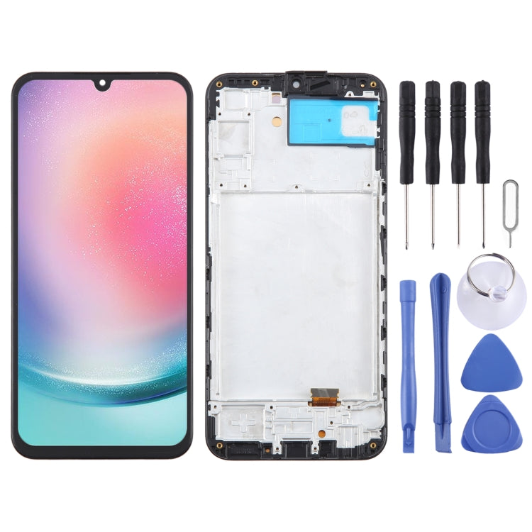 For Samsung Galaxy A24 SM-A245F 6.43inch OLED LCD Screen for Digitizer Full Assembly with Frame - LCD Screen by PMC Jewellery | Online Shopping South Africa | PMC Jewellery | Buy Now Pay Later Mobicred